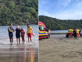 Correnteza arrasta turista em rio no litoral de SP; namorada escapa e barqueiro salva homem