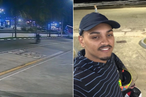 Motociclista morre após bater em poste em Guarujá; vídeo mostra jovem momentos antes da colisão