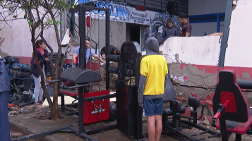 Professor salva alunos de academia que desabou durante temporal em Ribeirão Preto, SP