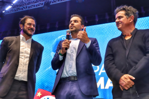 Inelegível, Pablo Marçal diz em ato de filiação ao União Brasil que está 'à disposição' do partido para se candidatar