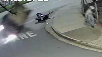 VÍDEO: motociclista escapa por um triz de ser atingido por carro desgovernado que capotou em Sorocaba
