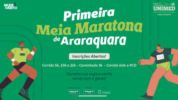 Unimed Araraquara realiza a 1ª Meia Maratona de Araraquara no dia 14 de junho