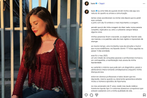 Influenciadora com mais de 36 milhões de seguidores revela diagnóstico de transtorno bipolar